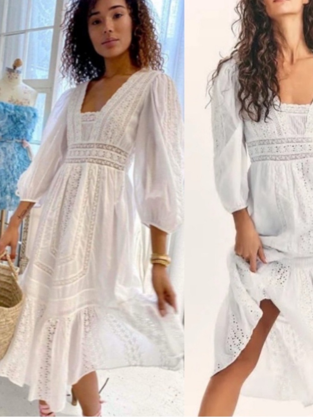 LoveShackFancy Garrison Dress | Eyelet Cottagecore Coquette Romantic Bridal 2 - Picture 16 of 16